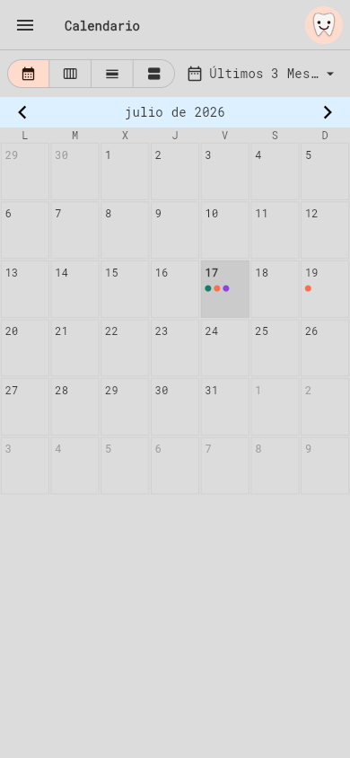 Oplanner weekly calendar